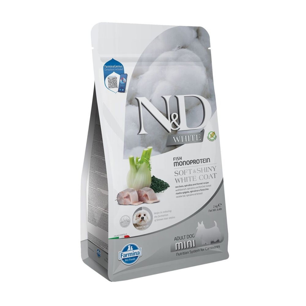 Bilde av Farmina N&D White Dog Sea Bass & Spirulina S 2 kg - Alt til hunden