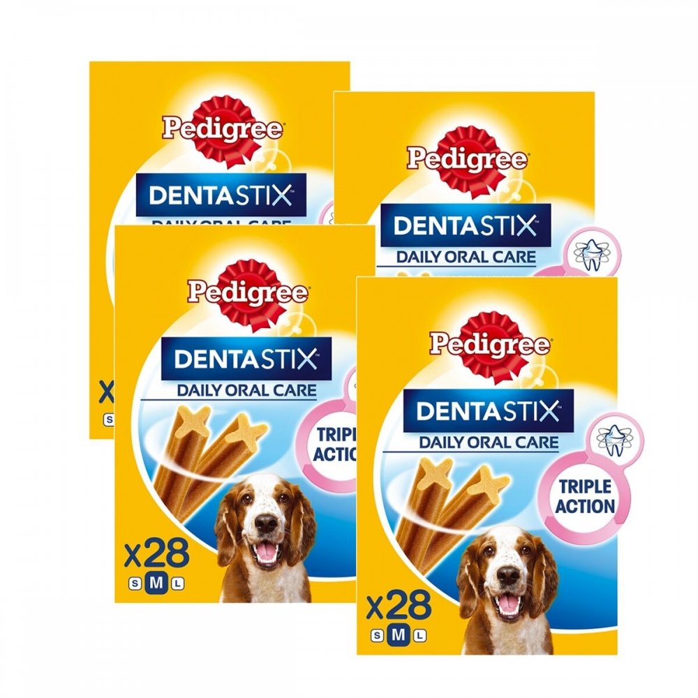 Pedigree Dentastix M 4x28-st Hund - Hundegodteri - Dentaltygg