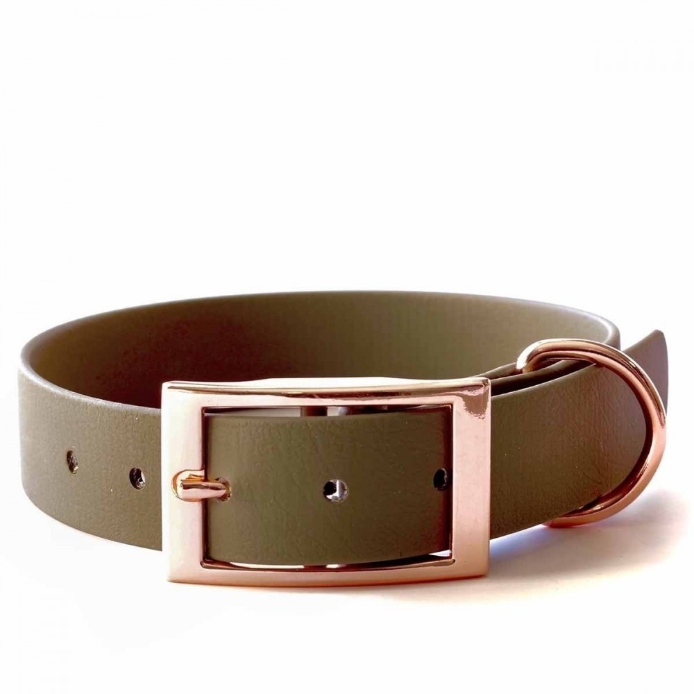 Tyylivoitto Classy Hundehalsbånd Stor Modell Olivengrønn (L)