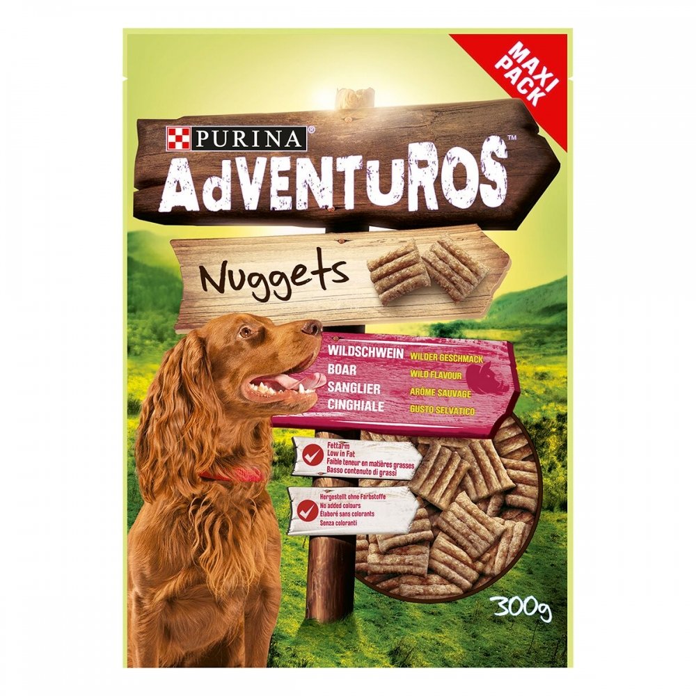 Purina Adventuros Nuggets Boar (300 g) Hund - Hundegodteri - Godbiter til hund
