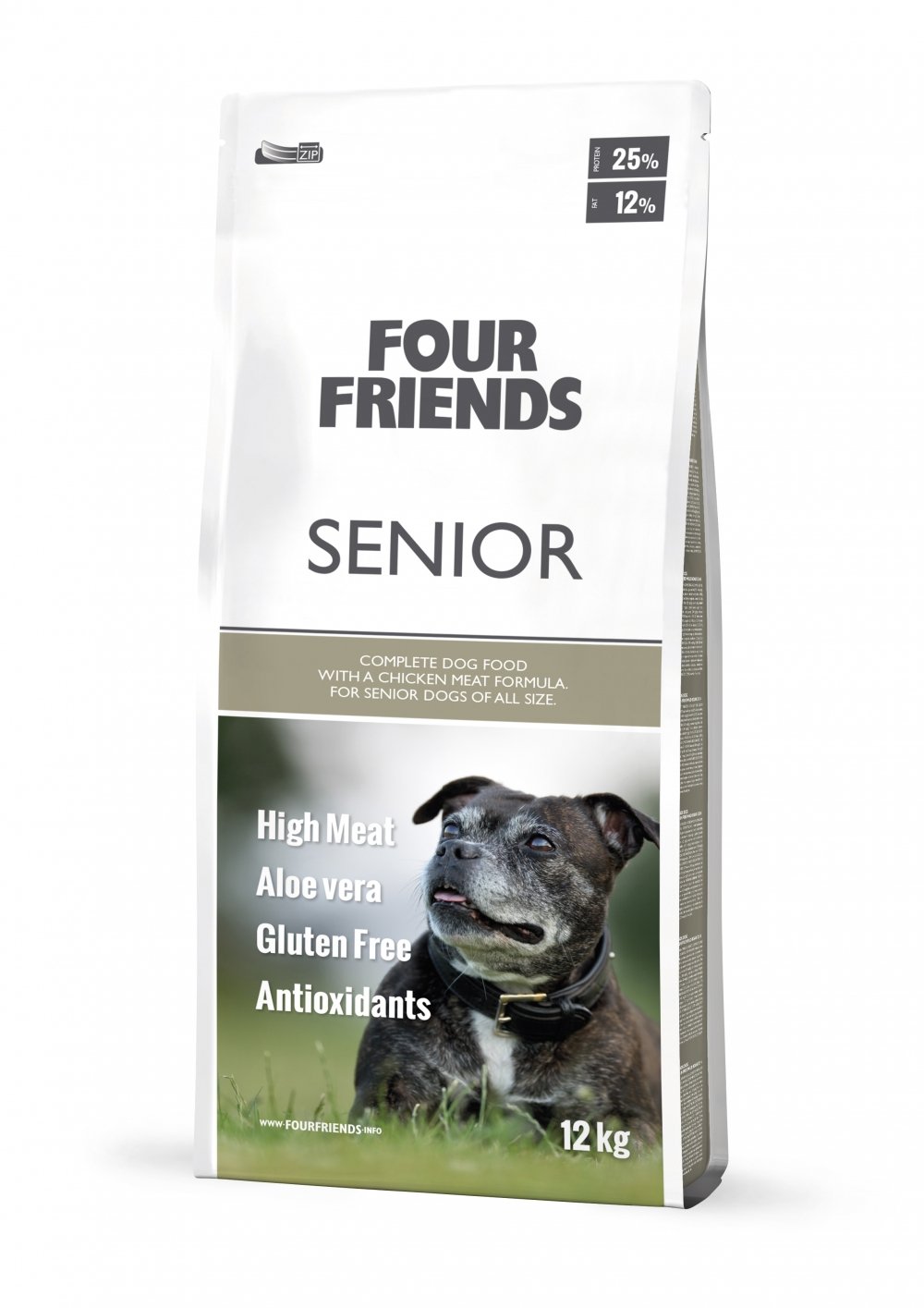 FourFriends Dog Senior (12 kg) Hund - Hundemat - Seniorfôr til hund