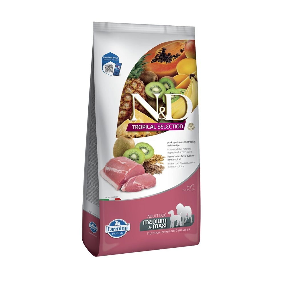 Bilde av Farmina N&D Dog Tropical Pork M/L 10 kg - Alt til hunden