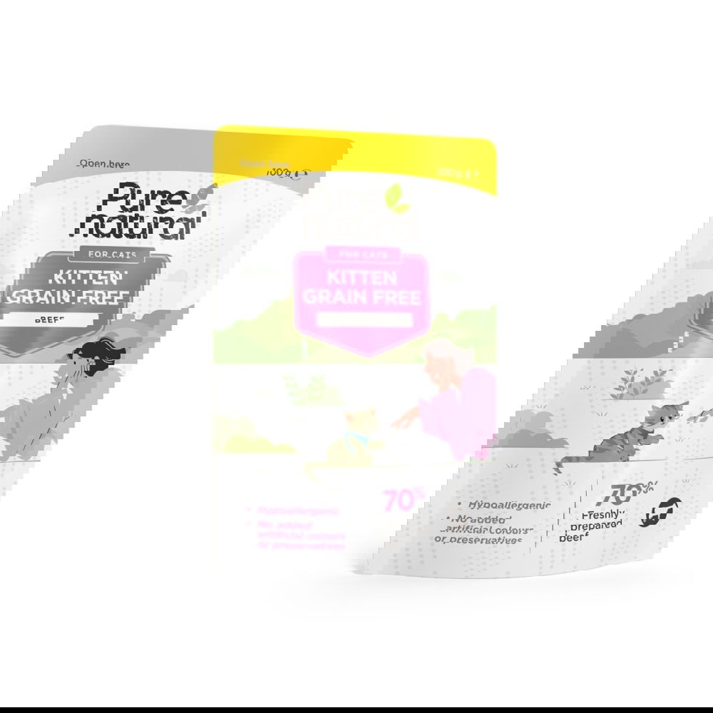 Purenatural Kitten Grain Free Biff 100 g