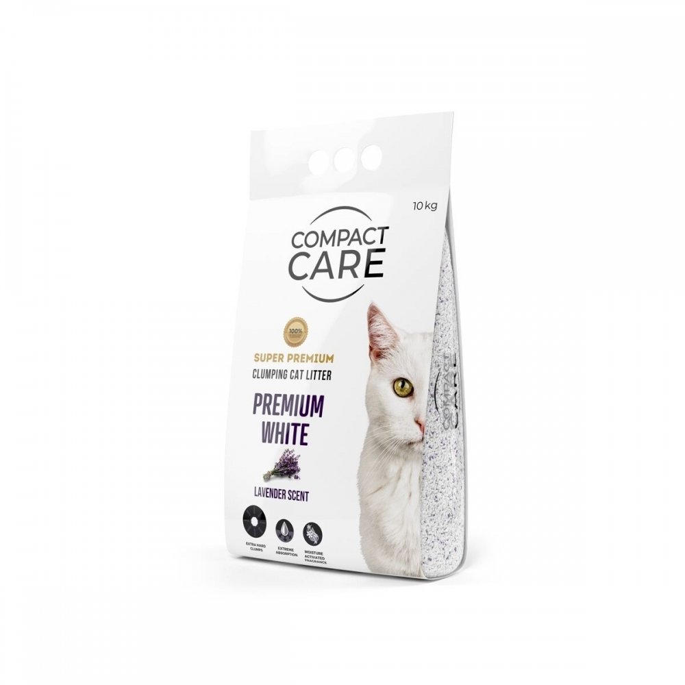 Compact Care Premium White Lavender 10 kg Katt - Kattesand