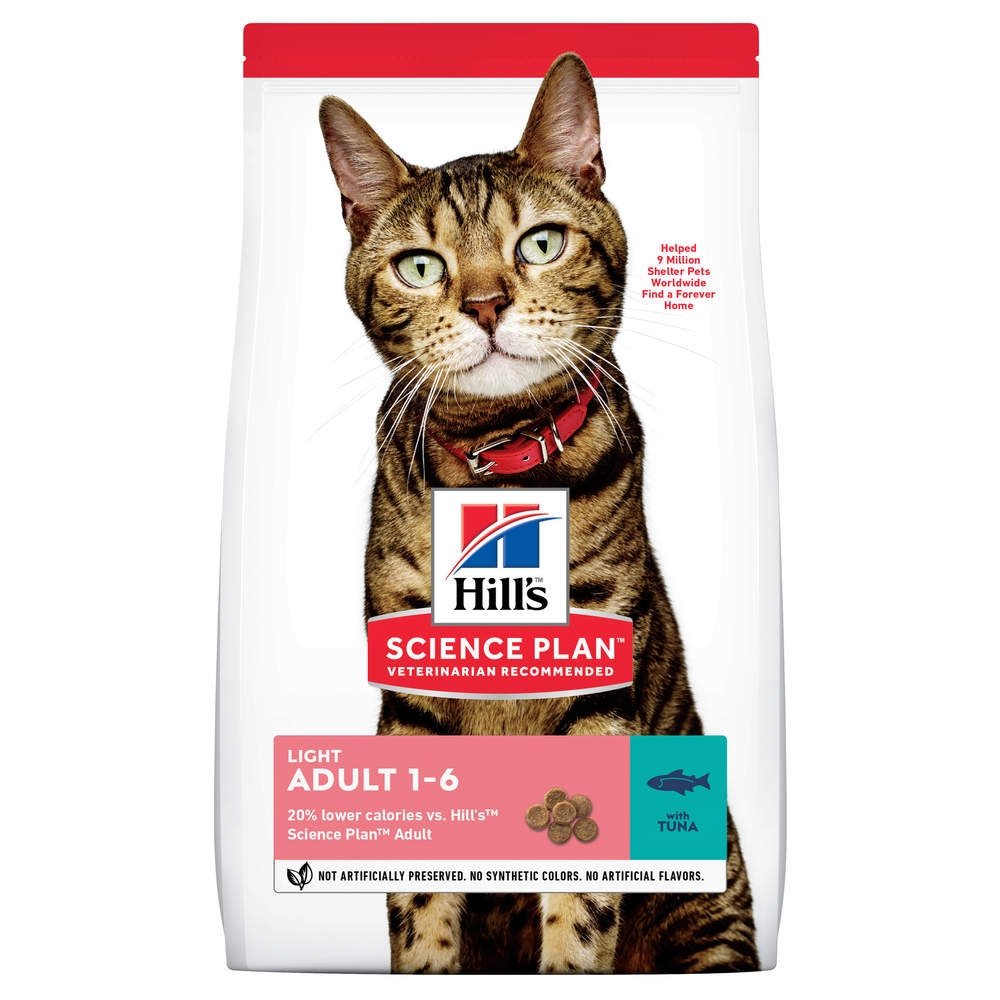 Hill&#39;s Science Plan Cat Adult Light Tuna (7 kg) Katt - Kattemat - Spesialfôr - Diettfôr til katt