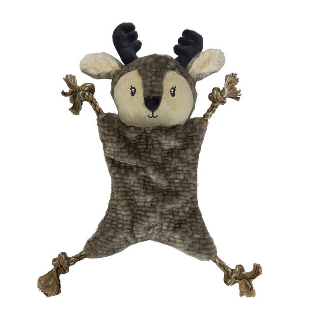 Bark-a-Boo Frozen Forest Flat Hjort med Tau 35 cm