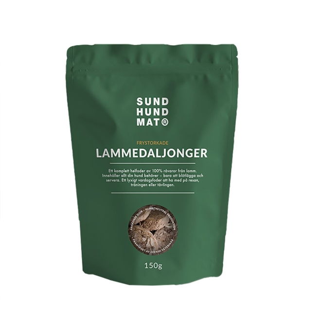 Sund Hundmat Frysetørket Lammedaljonger 150 g