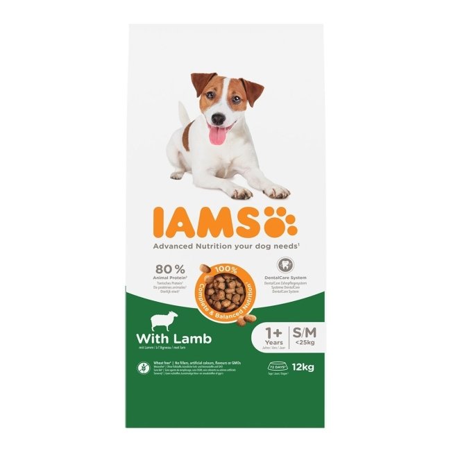 Iams for Vitality Dog Adult Small & Medium Breed Lamb (12 kg)