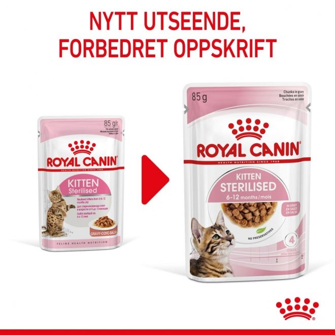 Royal Canin Kitten Sterilised Gravy 12x85 g