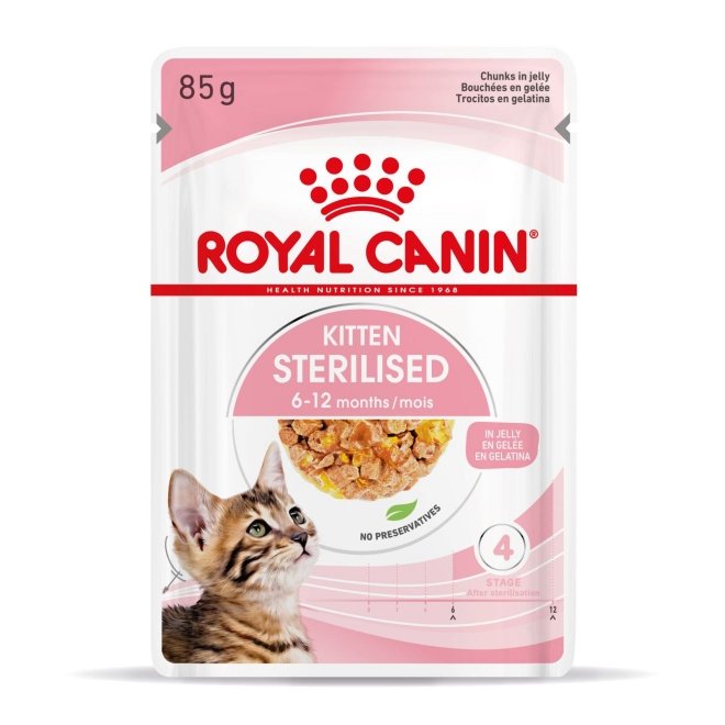 Royal Canin Kitten Sterilised Jelly 12x85 g