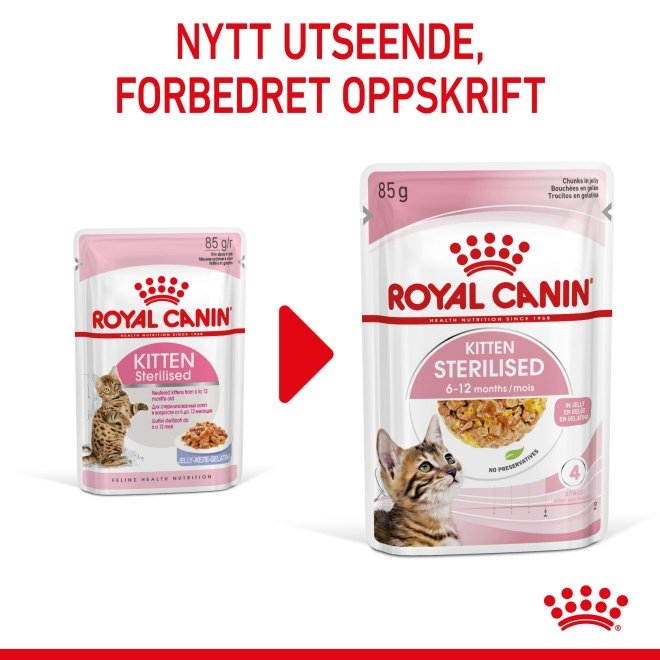 Royal Canin Kitten Sterilised Jelly 12x85 g