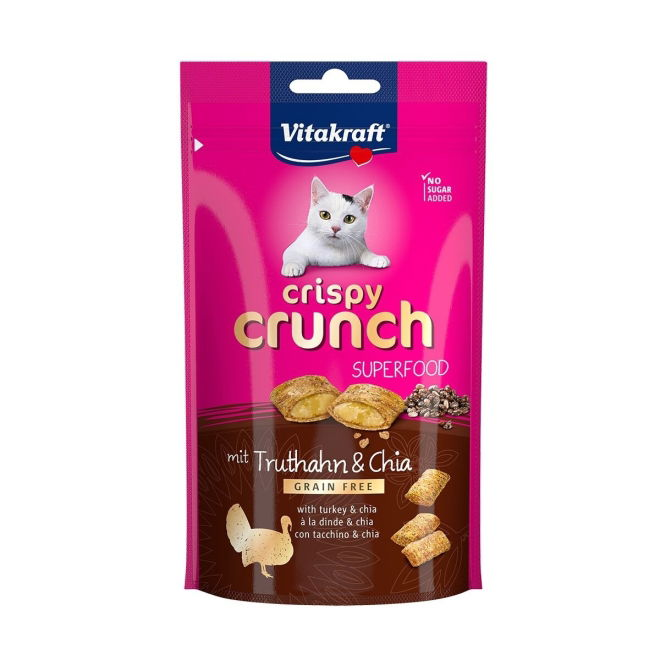 Vitakraft Crispy Crunch Turkey & Chia 60 g