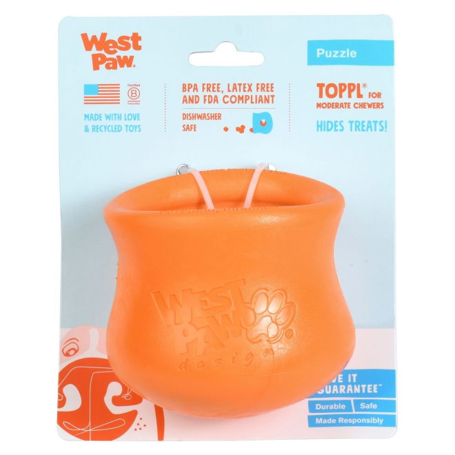 West Paw Toppl Oransje