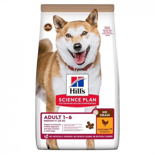 Hills Science Plan Dog Adult No Grain med Kylling