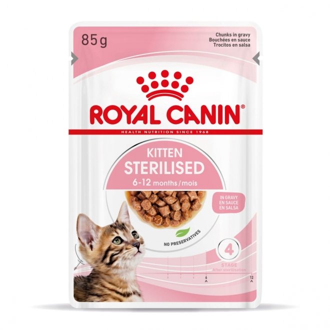 Royal Canin Kitten Sterilised Gravy 12x85 g