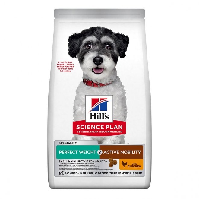 Hills Science Plan Dog Perfect Weight & Active Mobility Adult Small & Mini with Chicken