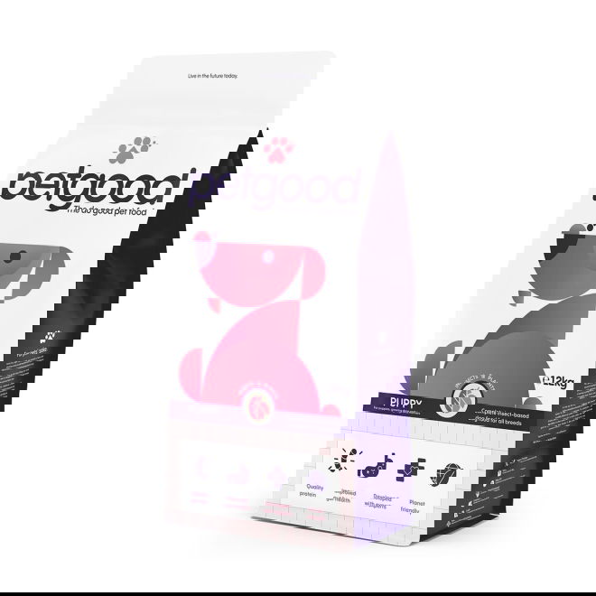 Petgood Puppy & Junior  Valpemat med Insektsprotein (12 kg)