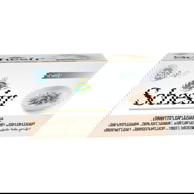 Schesir Blue Deluxe Tuna With Salmon Wholefood/Jelly Multipack