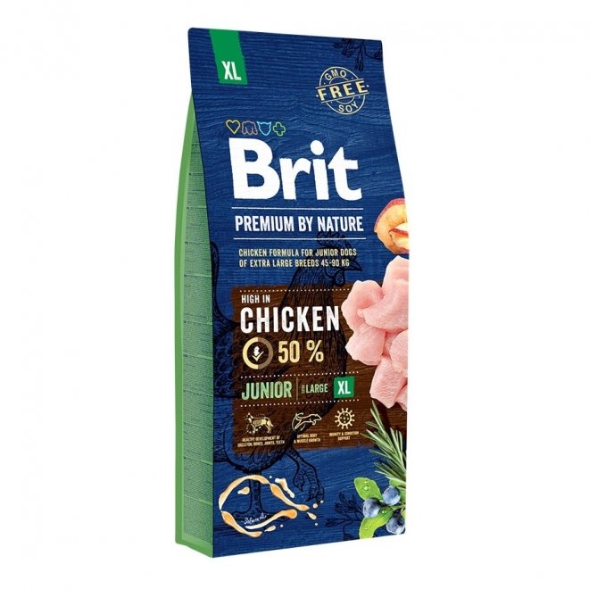 Brit Premium By Nature Junior XL (15kg) Hund - Hundemat - Tørrfôr