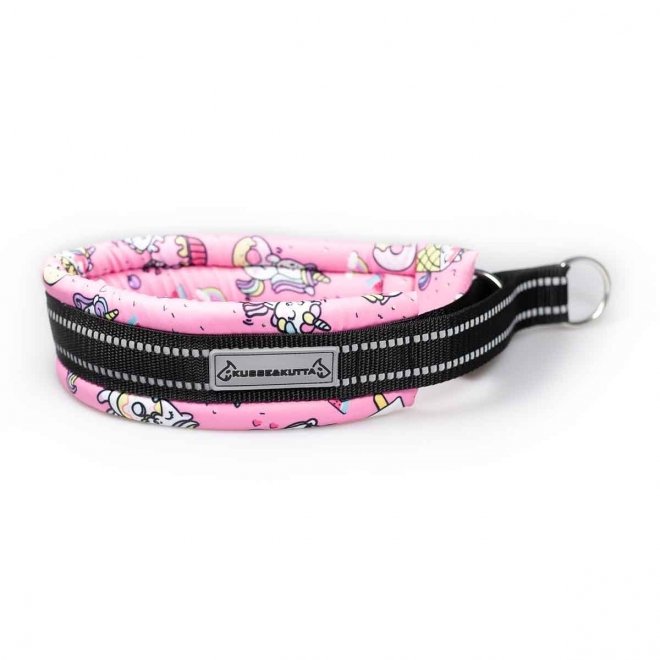 Kusse&Kutta Hundhalsband Bred Modell Rosa Donuts