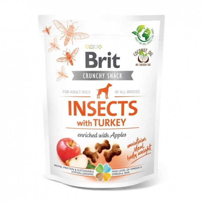 Brit Care Crunchy Snack Insects Turkey 200 g