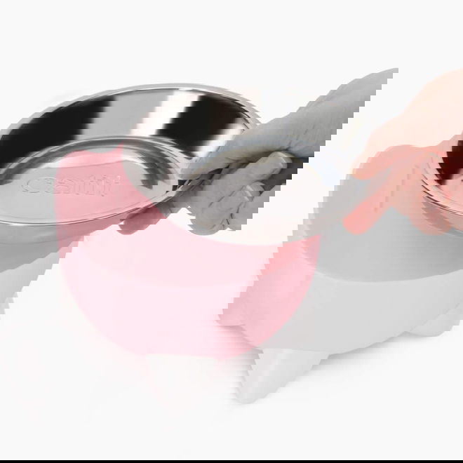 Catit Pixi Combo sett Drikkefontene & Hevet Matskål Rosa