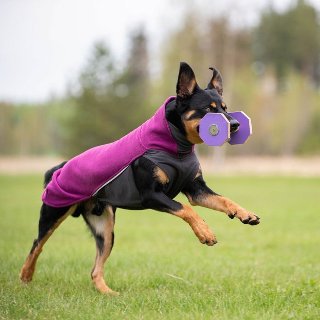 Pomppa Jumppa Fleecetrøye Hund Lilla