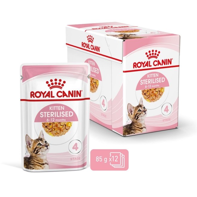 Royal Canin Kitten Sterilised Jelly 12x85 g