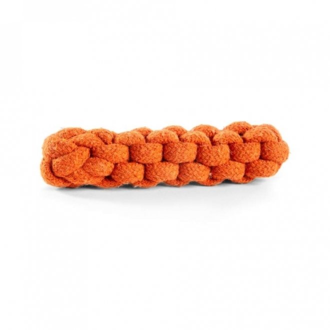 Little&Bigger Recycled Cotton Taustokk Orange (15 cm) Hund - Hundeleker - Tauleker