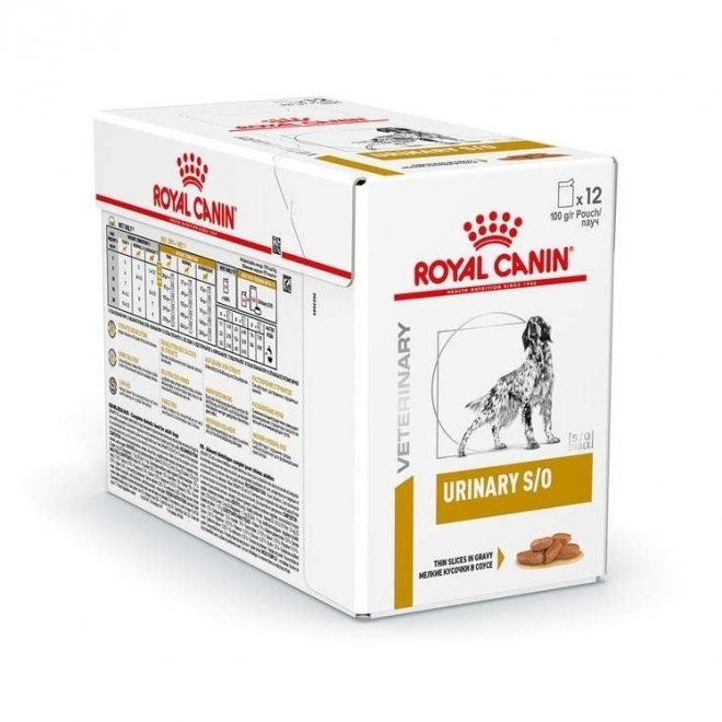 Royal Canin Veterinary Diets Dog Urinary S/O Gravy 12x100 g Veterinærfôr til hund - Problem med urinveiene