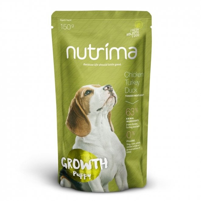 Nutrima Growth Puppy Kylling, Kalkun & And 150 g