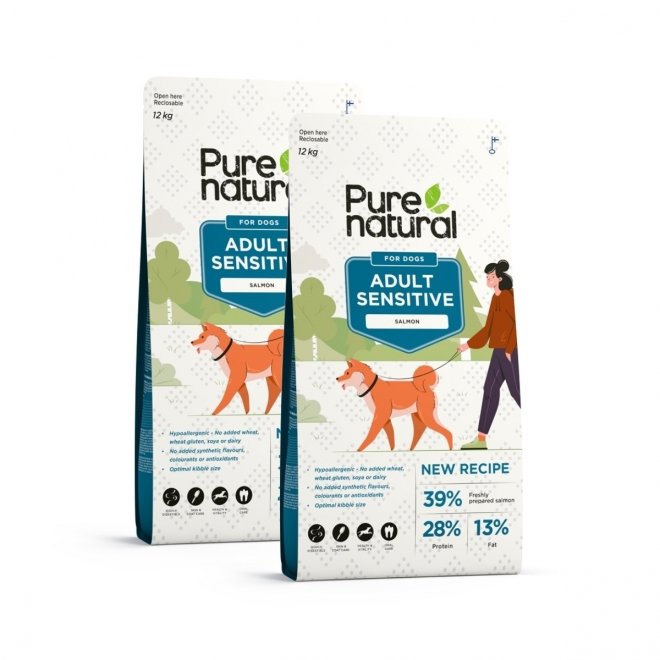 Purenatural Dog Adult Sensitive Salmon 2 x 12 kg