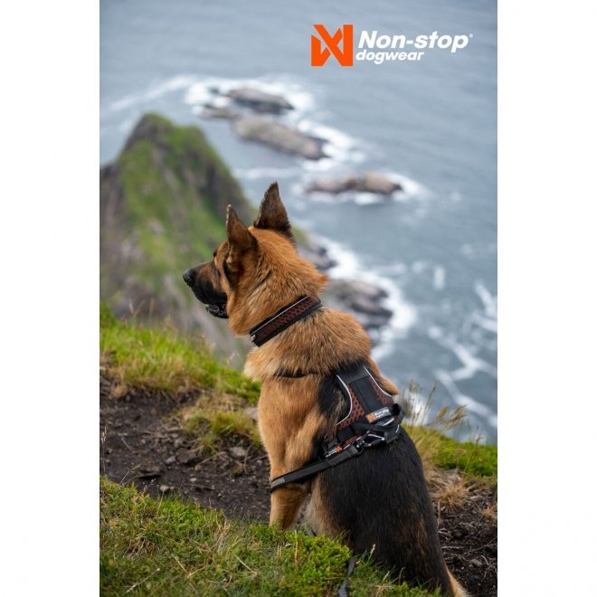 Non-stop Dogwear Rock Harness Hundesele Svart/Orange