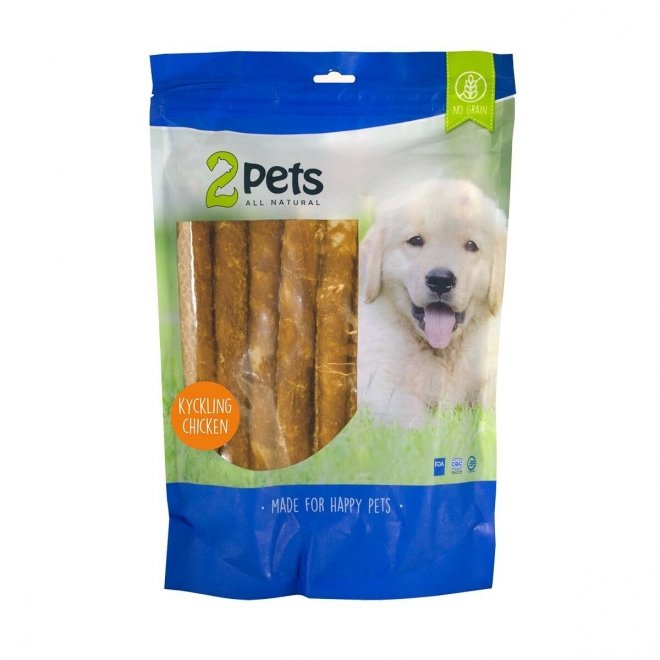 2Pets Tyggerulle med Kyllingfile (12-pack)