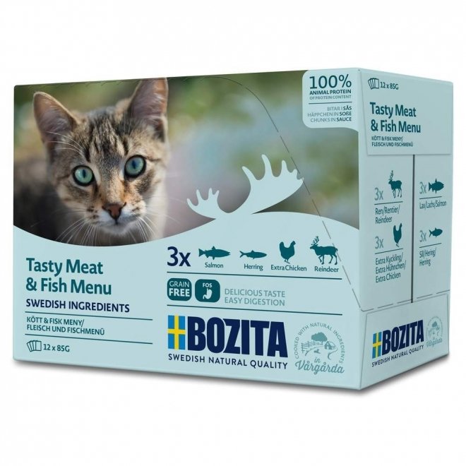 Bozita Multibox med Kjøtt & Fisk 12x85 g