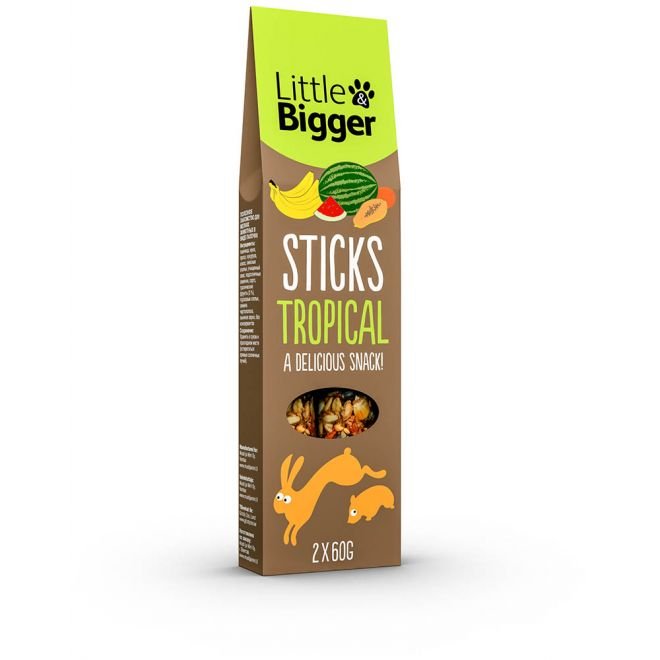 Little&Bigger Tropisk Sticks Kanin - Kaningodteri