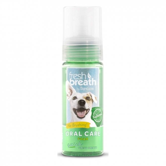Tropiclean Fresh Breath Oral Vårdande Skum til Hund Mint 133 ml