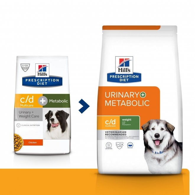 Hill&#39;s Prescription Diet Canine c/d Urinary + Metabolic Multicare Weight Original 12 kg