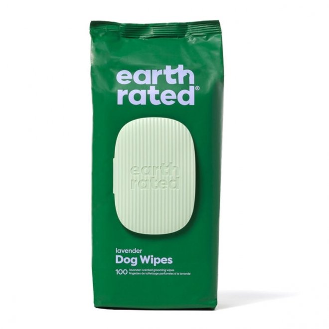 Earth Rated Komposterbare Våtservietter Lavendel 100-pakk