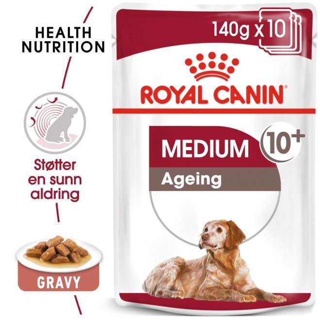 Royal Canin medium Ageing 10+ våtfôr (10x140g)