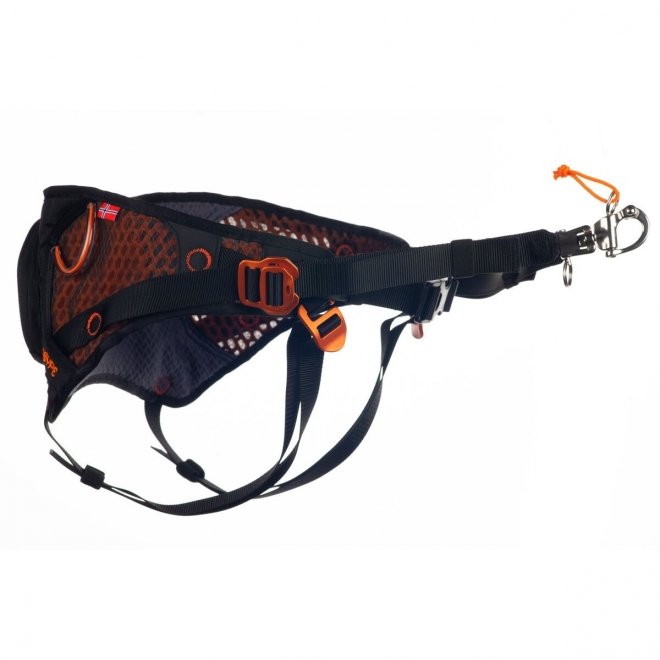 Non-Stop Dogwear Magebelte til hund Svart & Oranje