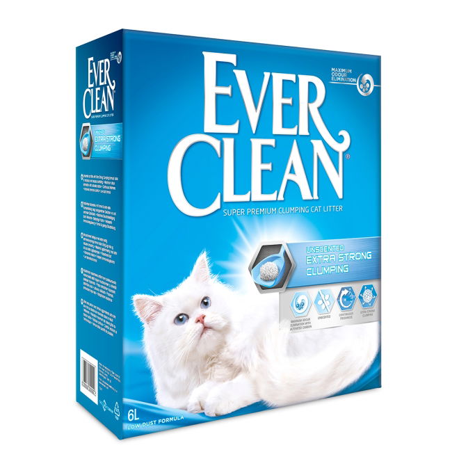 Ever Clean Extra Strong Unscented Kattsand (6 l)