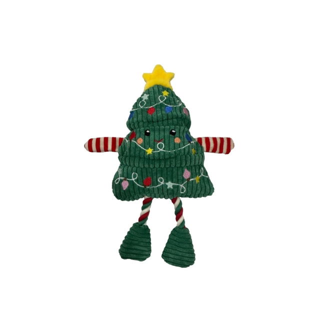 Bark-A-Boo Happy Holidays Flatt juletre med Taubein 26 cm