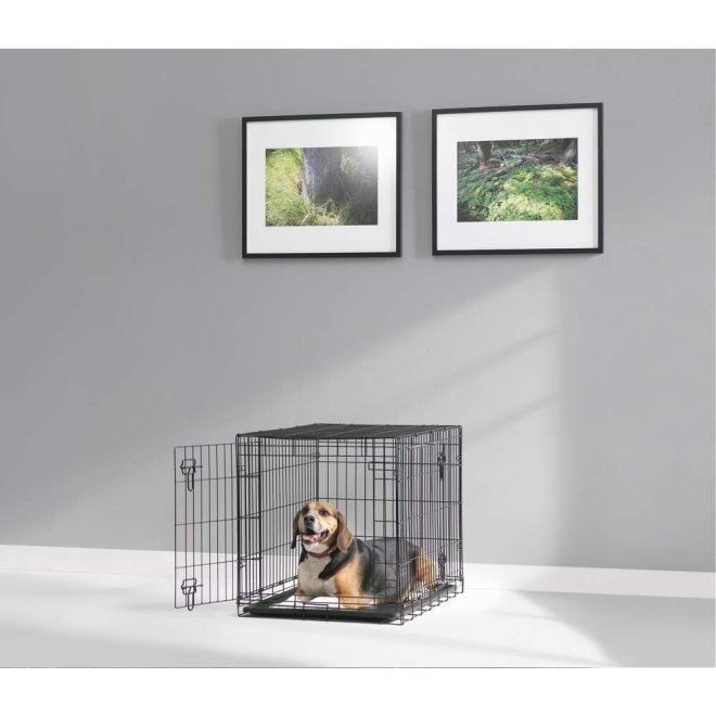 Savic Dog Cottage Hundebur Metall Svart (61 x 44 x 50)