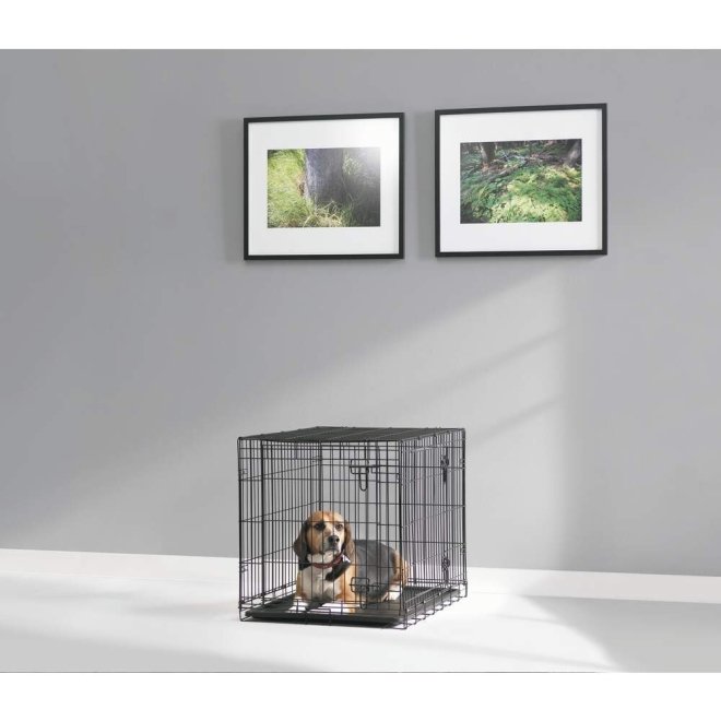 Savic Dog Cottage Hundebur Metall Svart (61 x 44 x 50)