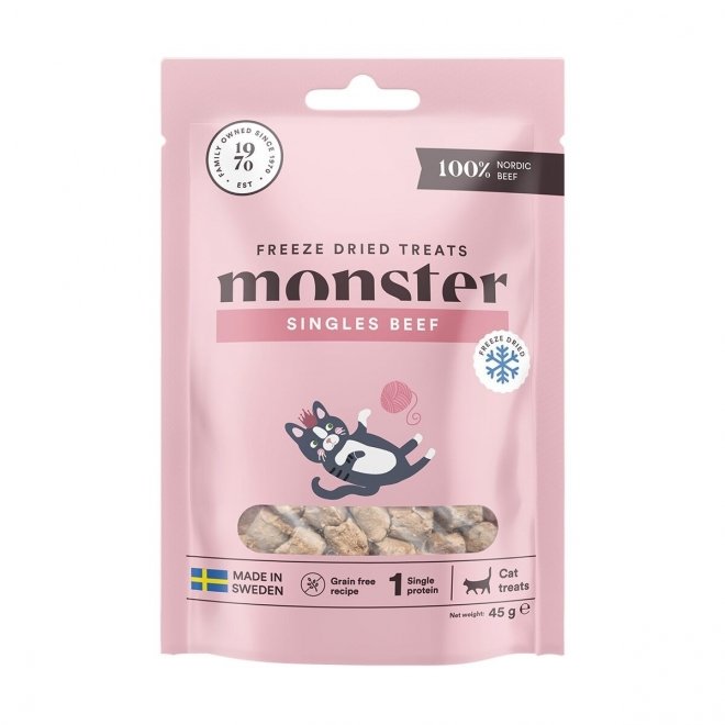 Monster Cat Treats Freeze Dried Beef 40 g