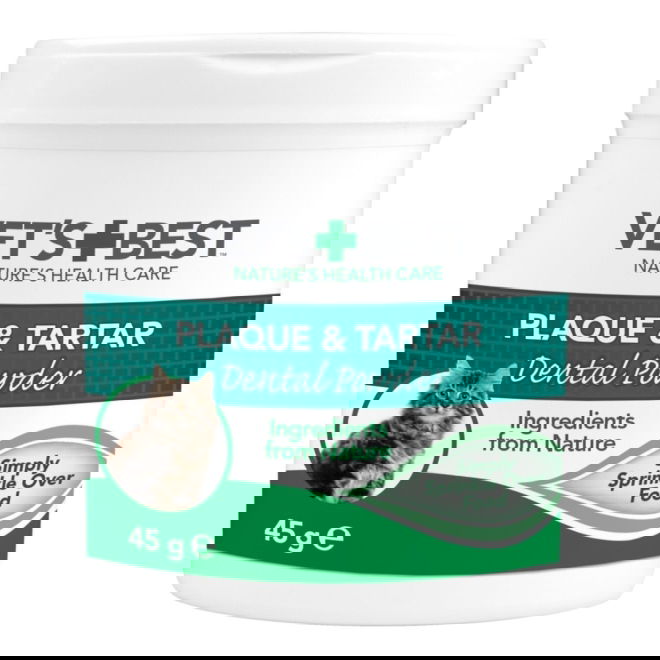 Vets Best Cat Plakk- og tannsteinpulver 45 g