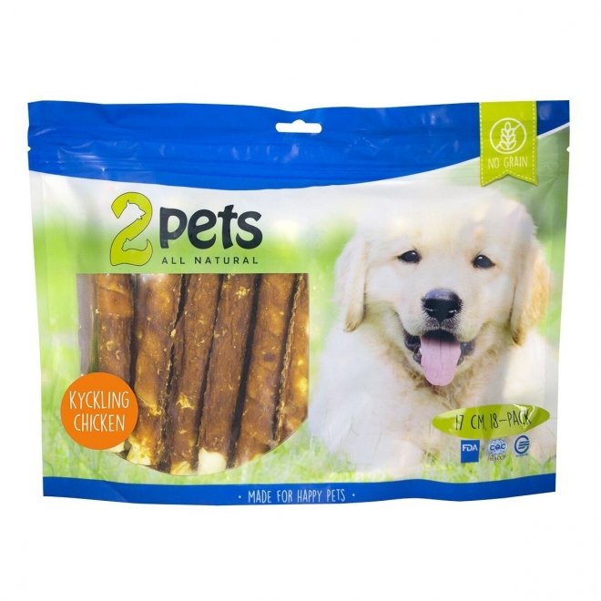 2Pets Tyggerulle med Kyllingfile (18-pack)