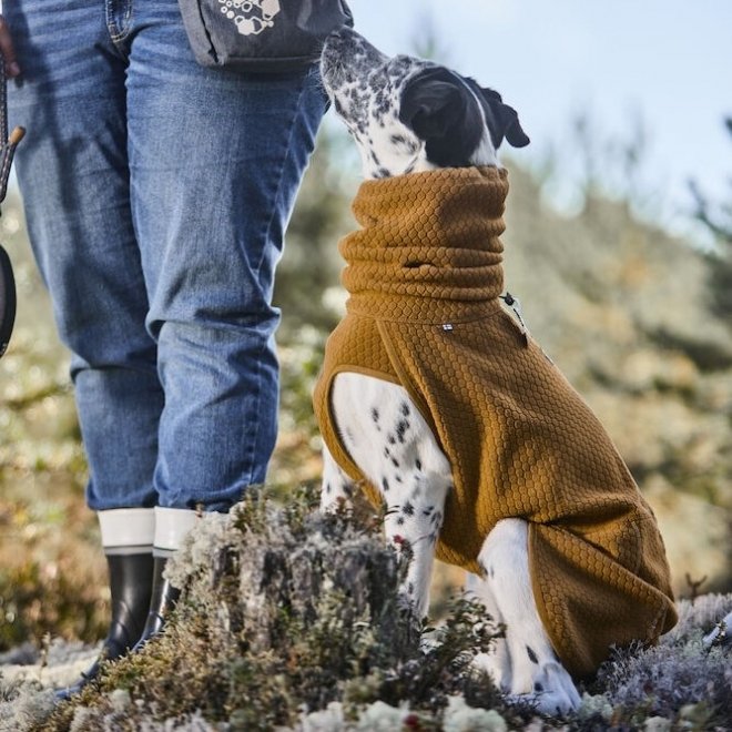 Hurtta Warming Midlayer ECO Hundegenser Gul