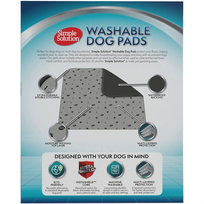 SimpleSolution Washable Dog Pads 2-p